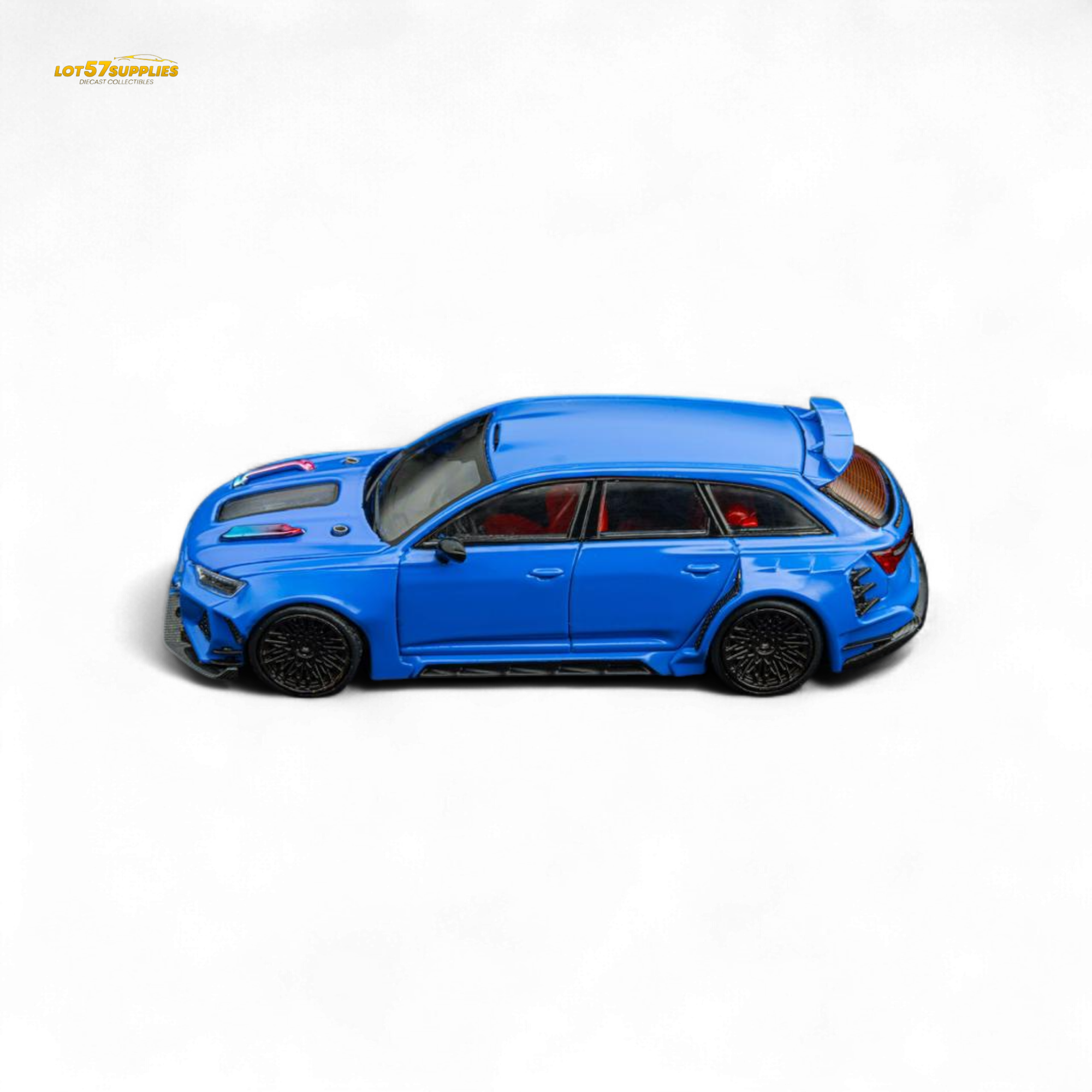 (Pre-Order) DCM Modified Audi RS6 Wagon Blue - Engine & Openable Hood 1:64