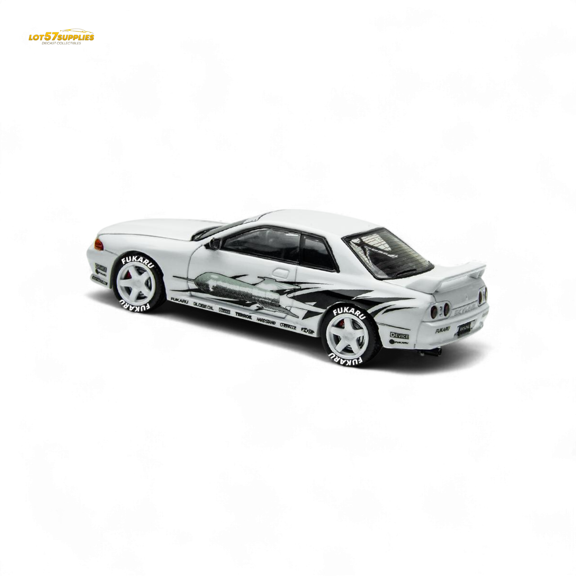 (Pre-Order) TimeMicro Skyline GT-R R32 Los Santos Drift - White 1/64
