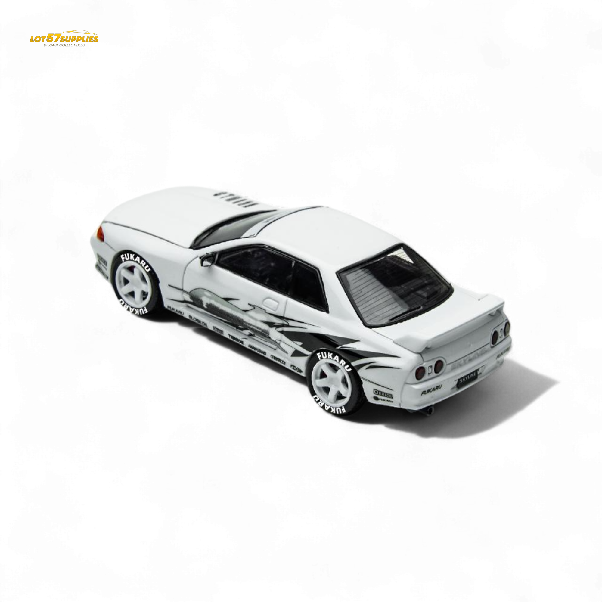 (Pre-Order) TimeMicro Skyline GT-R R32 Los Santos Drift - White 1/64