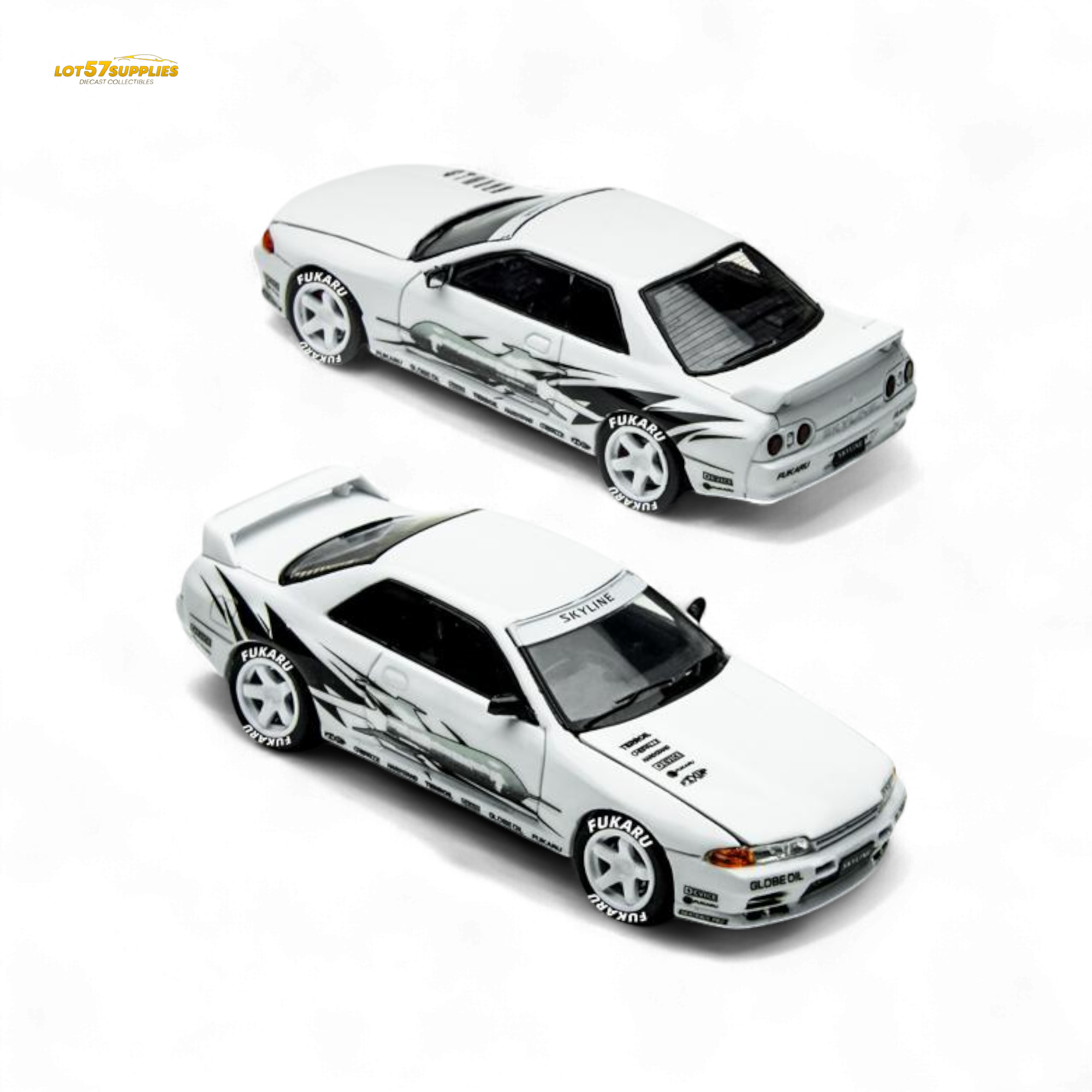 (Pre-Order) TimeMicro Skyline GT-R R32 Los Santos Drift - White 1/64