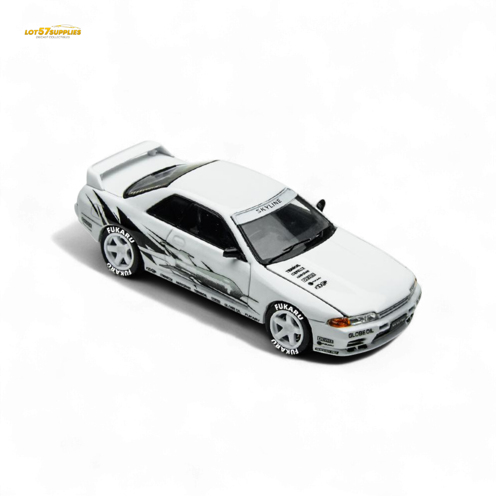 (Pre-Order) TimeMicro Skyline GT-R R32 Los Santos Drift - White 1/64