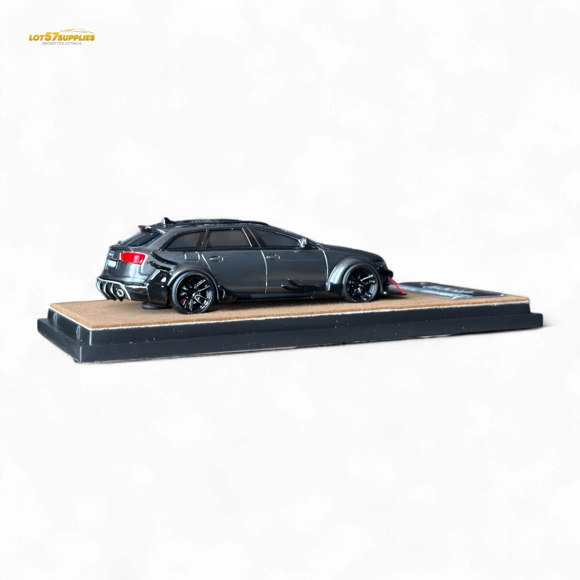 Qidian Model Audi RS6 Avant (C7) Crock Station wagon DTM Wide-Body Modified - Gungrey 1/64