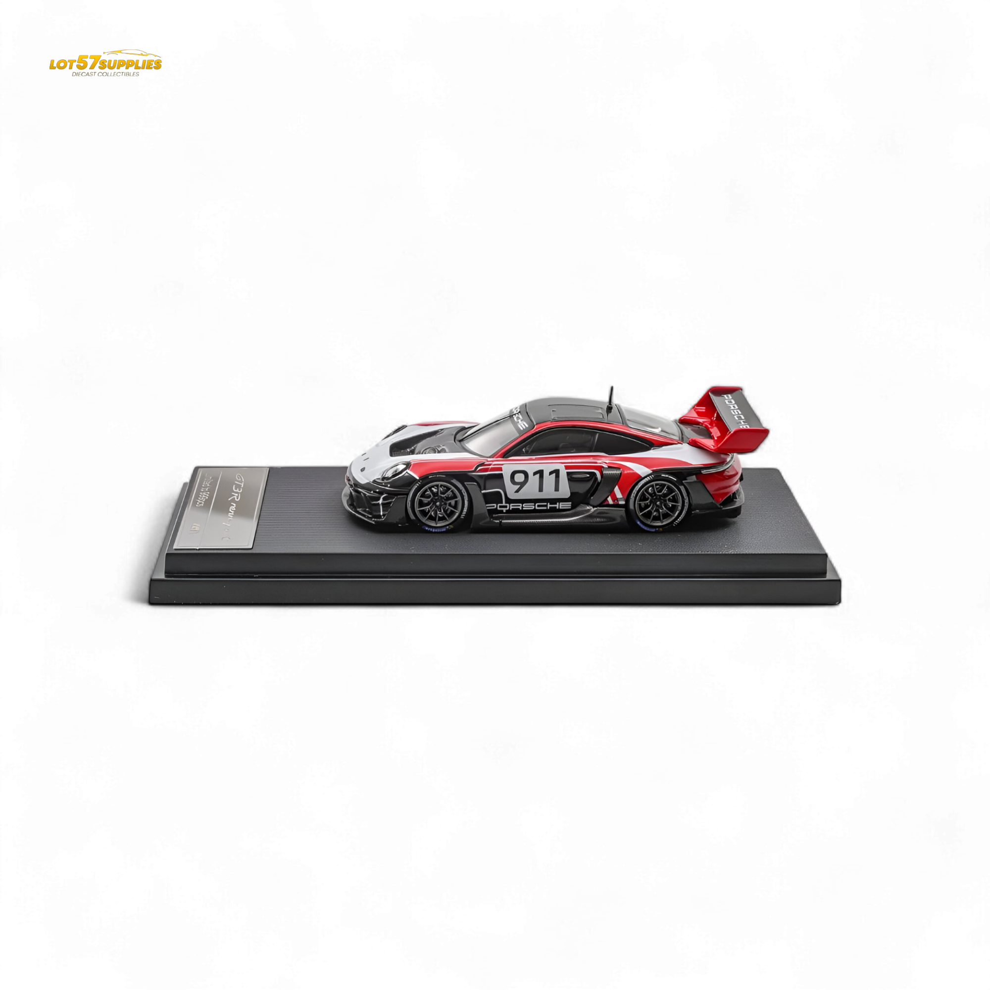 (Pre-Order) HKM Porsche 911 GT3 R Rennsport Red-White 1:64