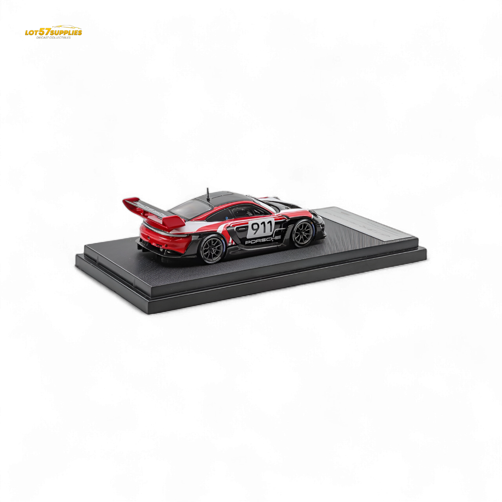 (Pre-Order) HKM Porsche 911 GT3 R Rennsport Red-White 1:64
