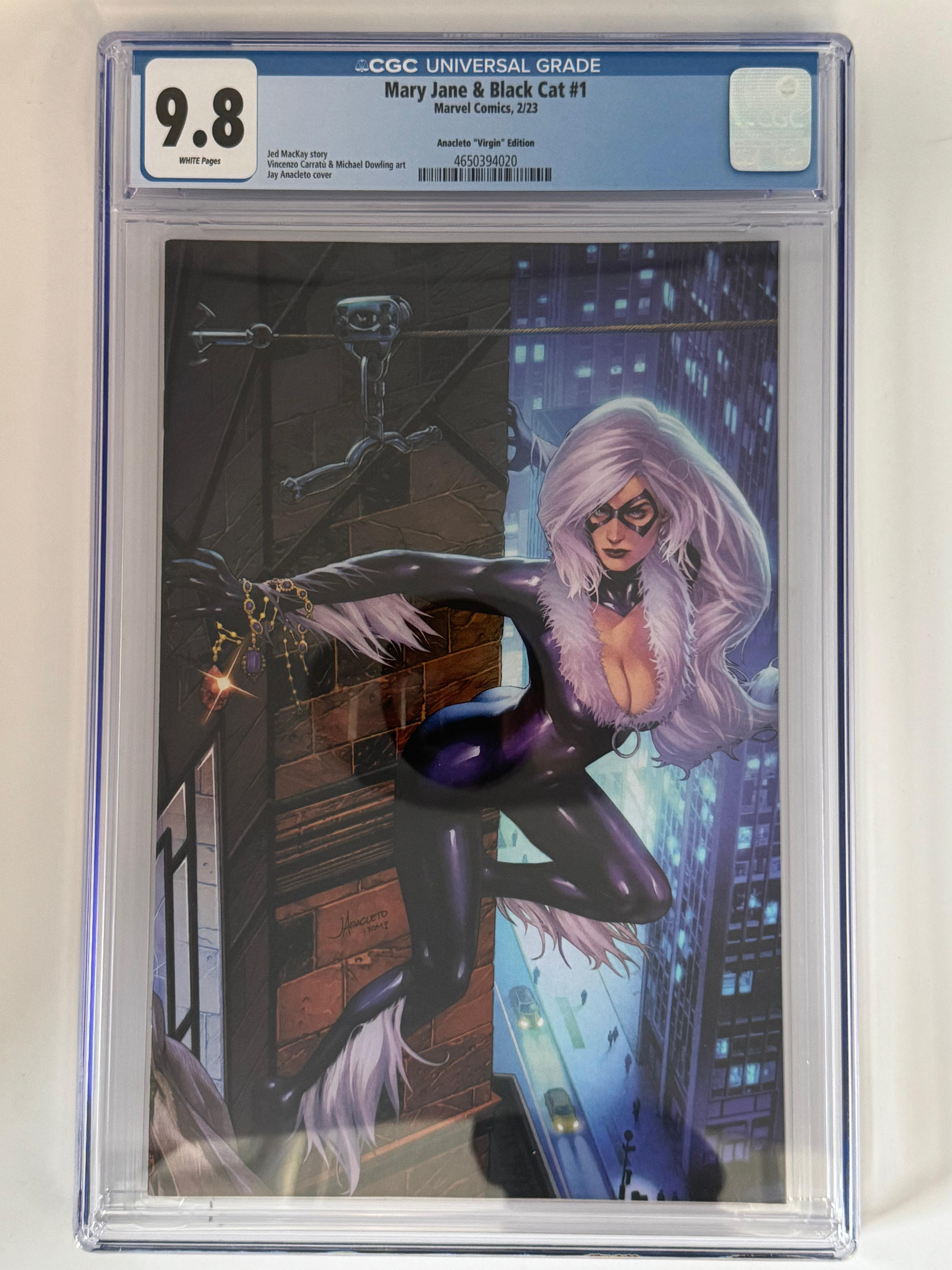 Mary Jane & Black Cat #1 CGC 9.8 Blue Label Anacleto Exclusive Var