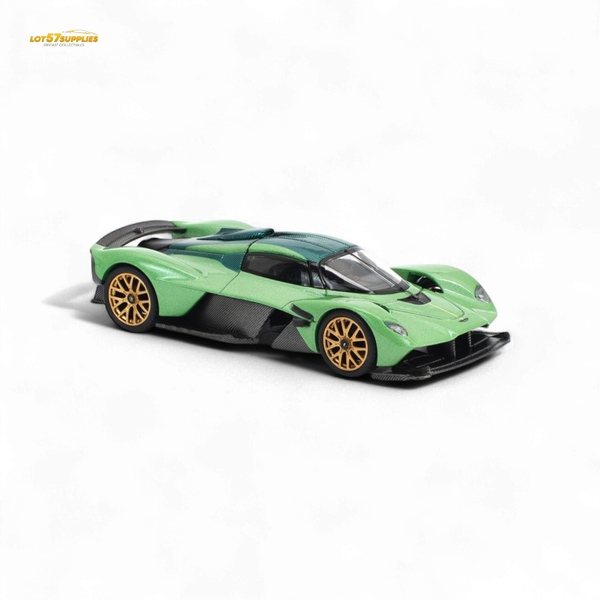 (Pre-Order) poprace ASTON MARTIN VALKYRIE - IRIDESCENT EMERALD 1/64