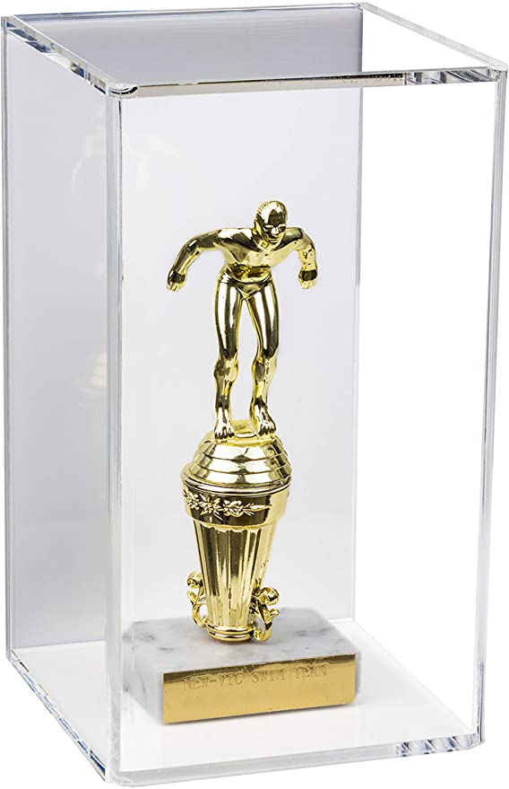 Versatile Acrylic Display Case with Slide Back and Size Options