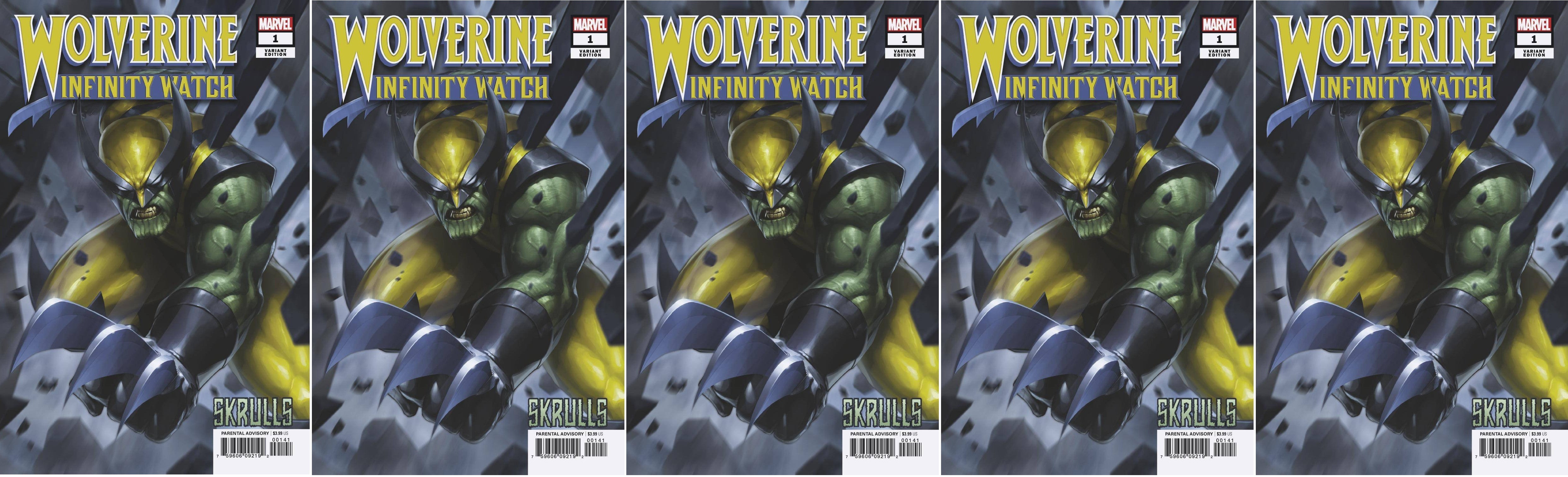 WOLVERINE INFINITY WATCH #1 B (OF 5) Marvel Jeehyung Lee SKRULLS Variant Gerry Duggan (02/20/2019)