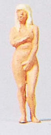 Preiser 29045 HO Scale Individual Figure -- Taking A Bath - Female