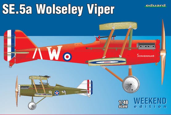 Eduard 8454 1/48 SE5a Wolseley Viper Aircraft (Wkd Edition Plastic Kit)