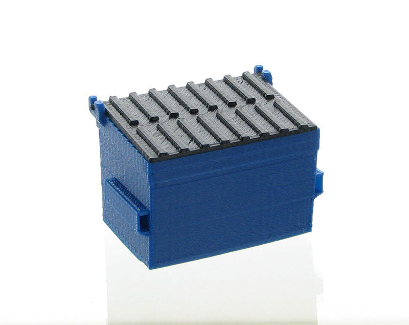 3D To Scale 50-230-BL 1/50 Scale Trash Dumpster - Blue