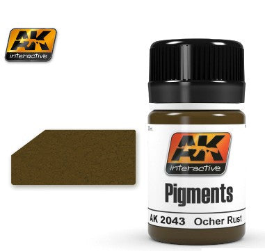 AK Interactive 2043 Air Series: Ochre Rust Dry Pigment 35ml Bottle