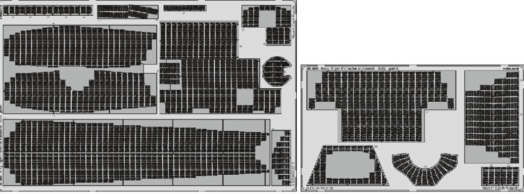 Eduard 36400 1/35 Armor- King Tiger Porsche Zimmerit for MGK
