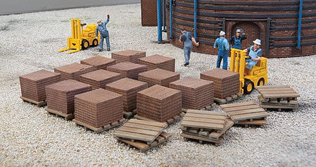 Walthers Cornerstone 933-4103 HO Scale Brick Stacks -- Kit