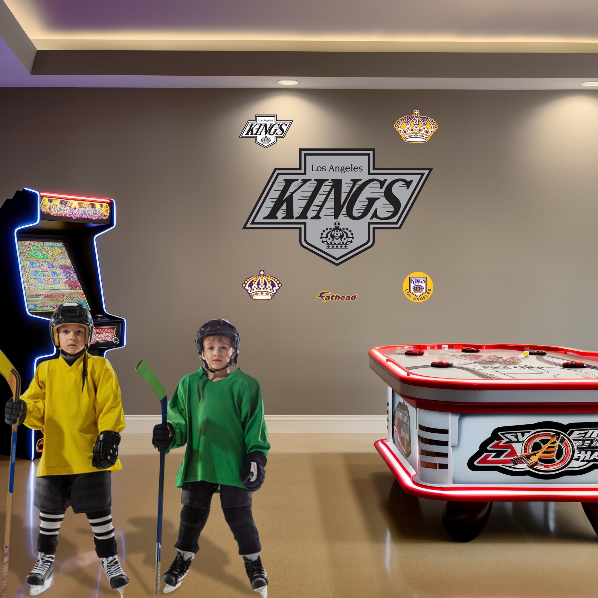 Los Angeles Kings - RealBig Vintage Logo Collection - Official NHL - Reusable Vinyl Wall Decals