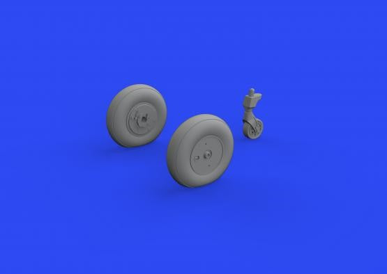Eduard 648317 1/48 Aircraft- Ki61Id Wheels for TAM (Mask & Resin)