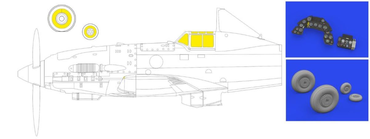 Eduard 634045 1/32 Aircraft- MC202 LooKplus for ITA (Mask, Photo-Etch & Resin)