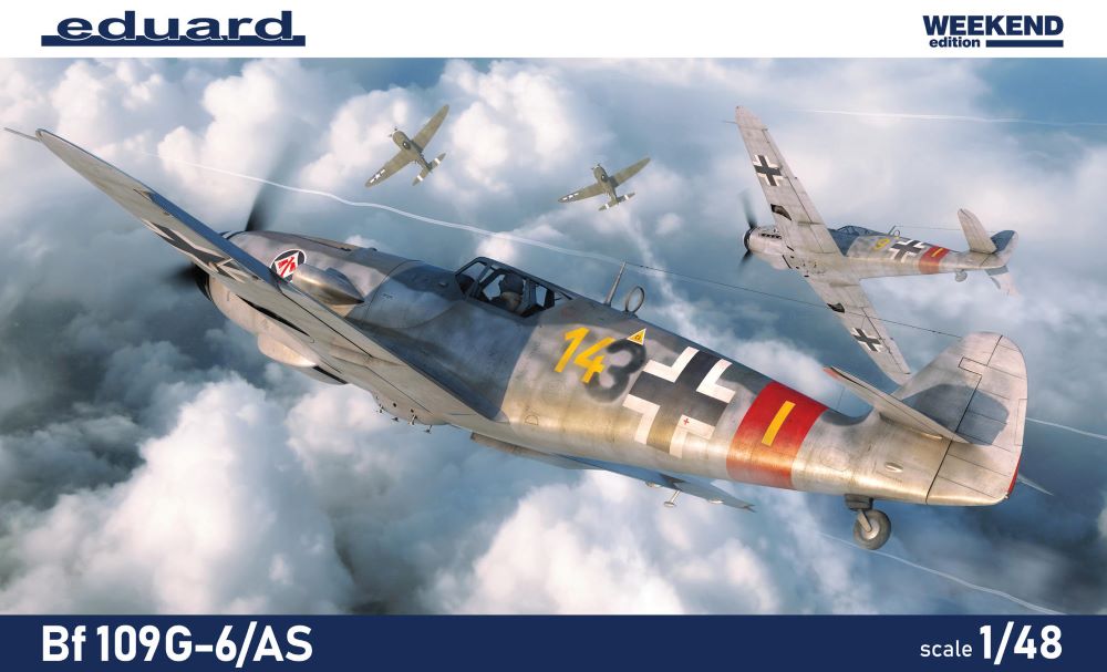 Eduard 84169 1/48 WWII Bf109G6/AS German Fighter (Wkd Edition Plastic Kit)