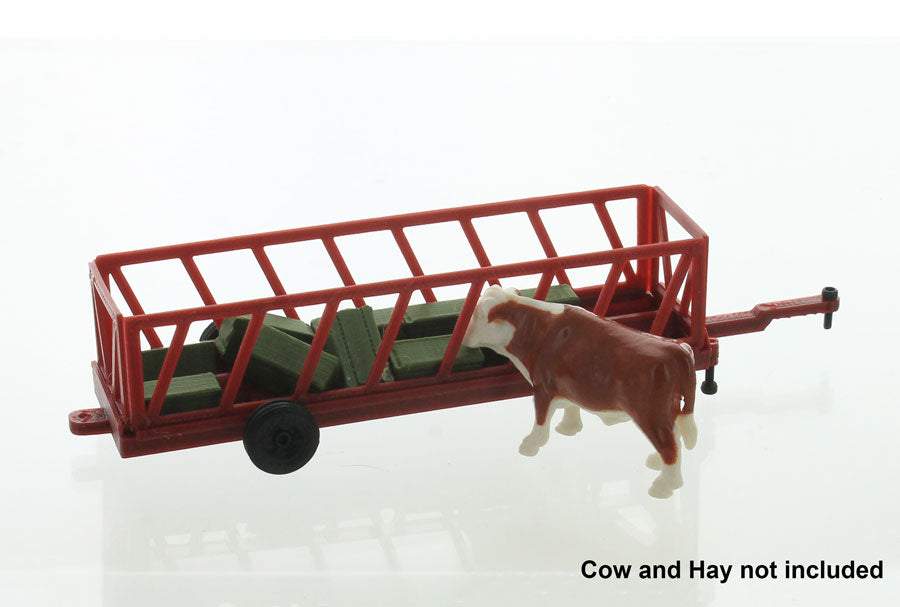3D To Scale 64-308-R 1/64 Scale Portable Cattle Feeder 20 Ft.