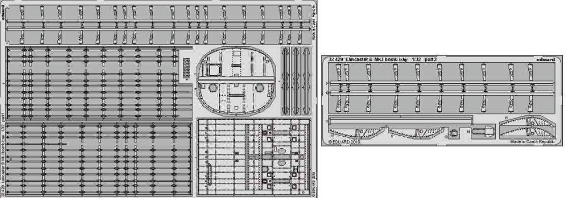 Eduard 32429 1/32 Aircraft- Lancaster B Mk I Bomb Bay for HKM