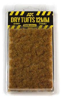 AK Interactive 8126 Diorama Series: Dry Tufts 12mm (Self Adhesive)