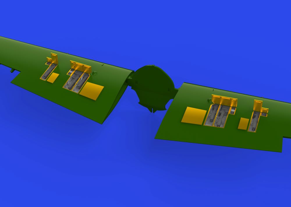 Eduard 648853 1/48 Aircraft- F4F4 Gun Bays for EDU (Photo-Etch & Resin)