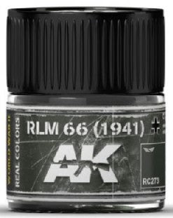 AK Interactive RC273 Real Colors: RLM66 1941 Grey Acrylic Lacquer Paint 10ml Bottle