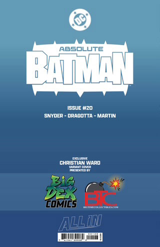 Absolute Batman #20 CHRISTIAN WARD Exclusive Trade Dress