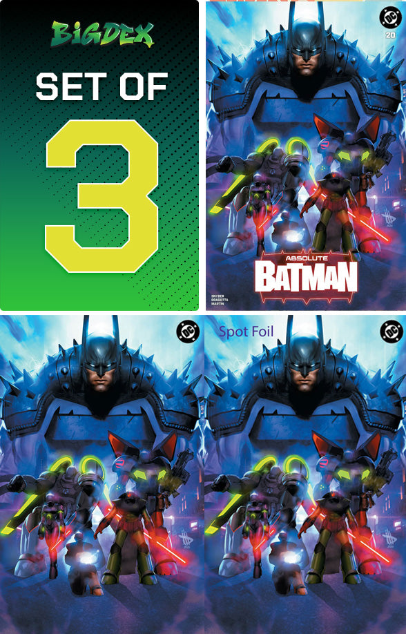 Absolute Batman #20 Dave Wilkins Trade/Virgin/Spot Foil Set of 3