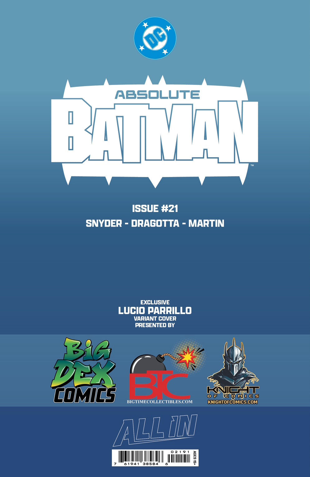 Absolute Batman #21 LUCIO PARRILLO HeroesCon Exclusive Trade Dress