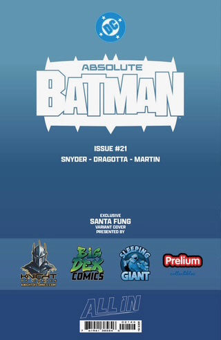 Absolute Batman #21 SANTA FUNG Exclusive Trade Dress