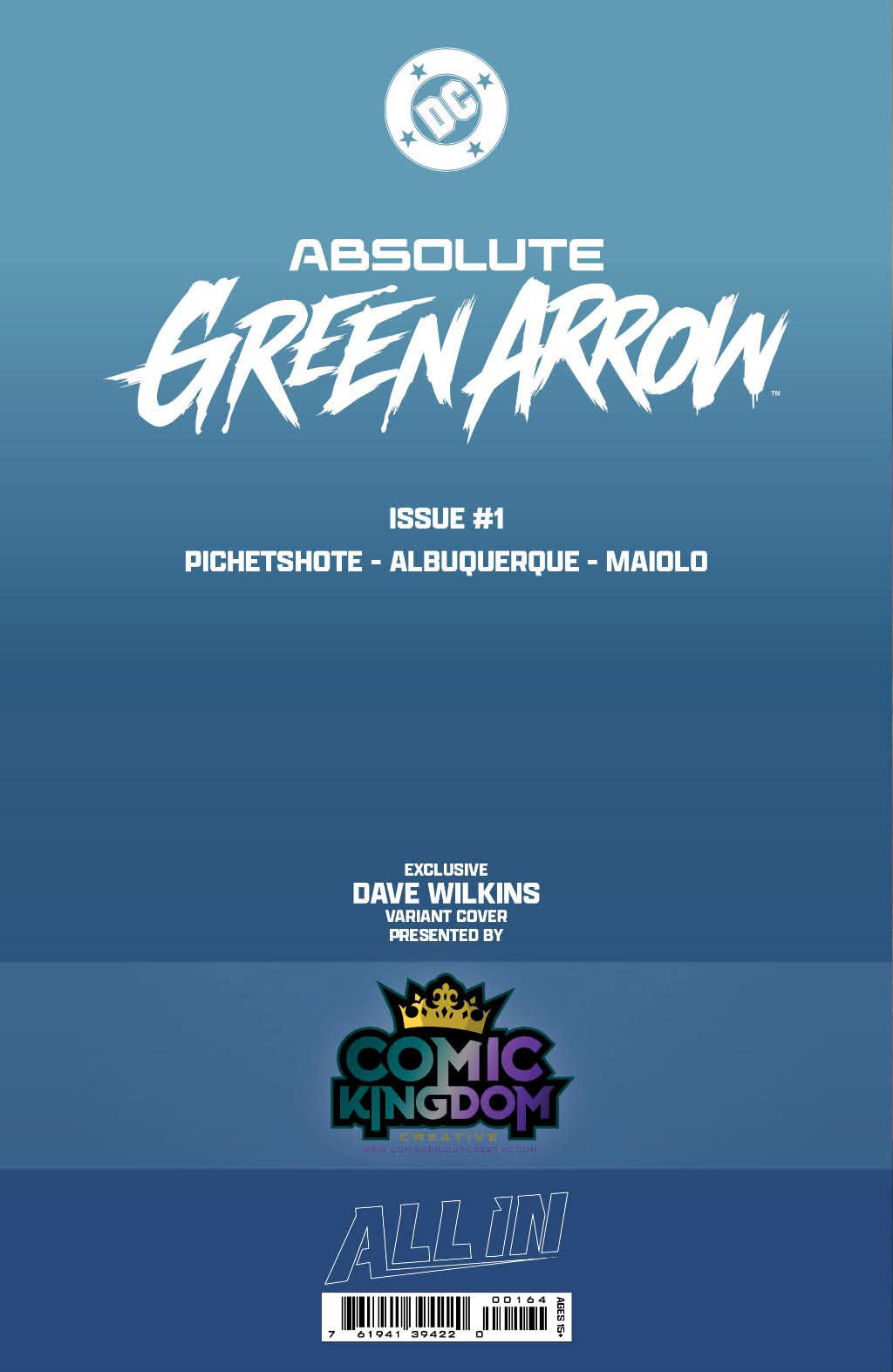 Absolute Green Arrow #1 DAVE WILKINS Big Dex Exclusive Trade Dress