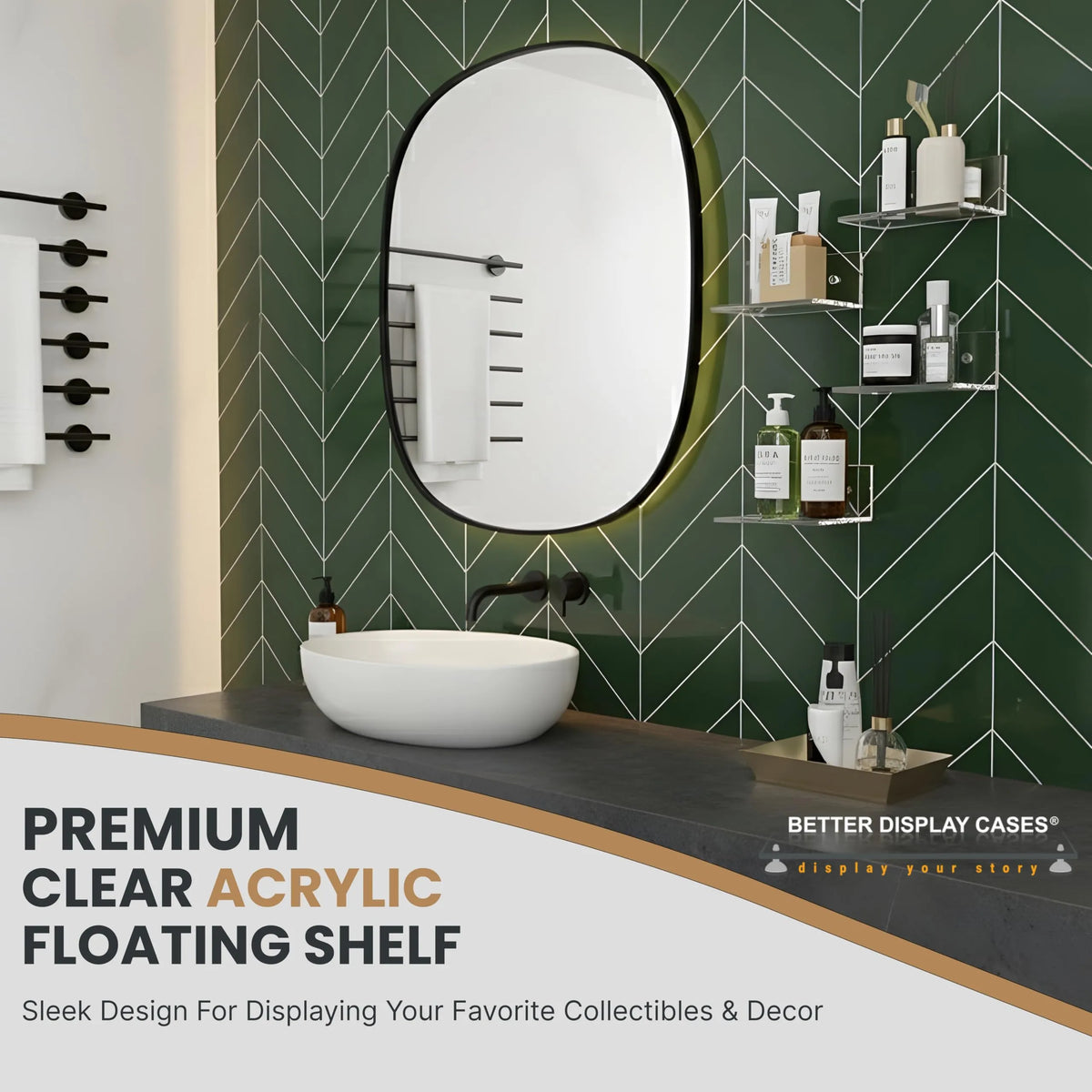 Acrylic Wall Mounted Floating Shelf – Better Display Cases