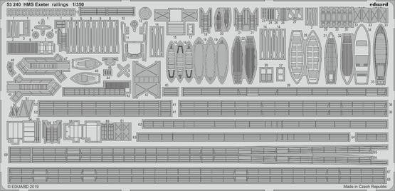 Eduard 53240 1/350 Ship- HMS Exeter Railings for TSM