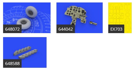 Eduard 644071 1/48 Aircraft- IL2 LooKplus for TAM (Mask, Photo-Etch & Resin)