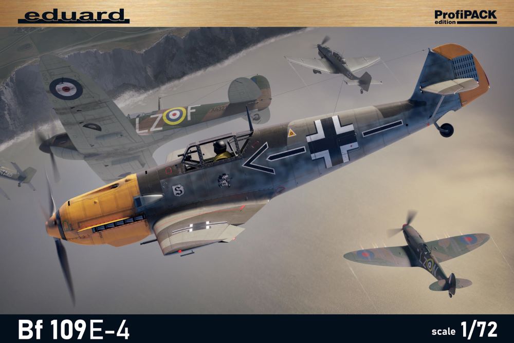 Eduard 7033 1/72 WWII Bf109E4 German Fighter (Profi-Pack Plastic Kit)