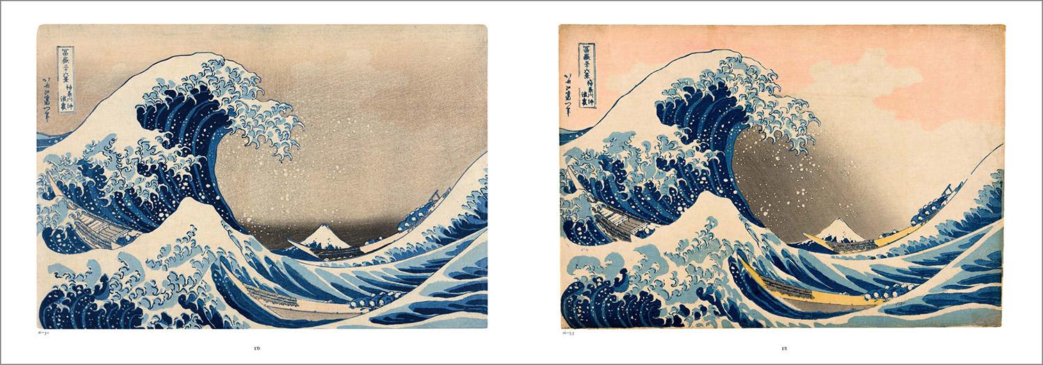 Hokusai. Thirty-six Views of Mount Fuji (German, French, English)