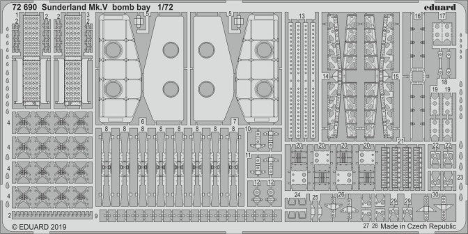Eduard 72690 1/72 Aircraft- Sunderland Mk V Bomb Bay for SHY