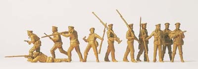 Preiser 16569 HO Scale Military Soviet Union Unpainted Marine Light Infntry (11)