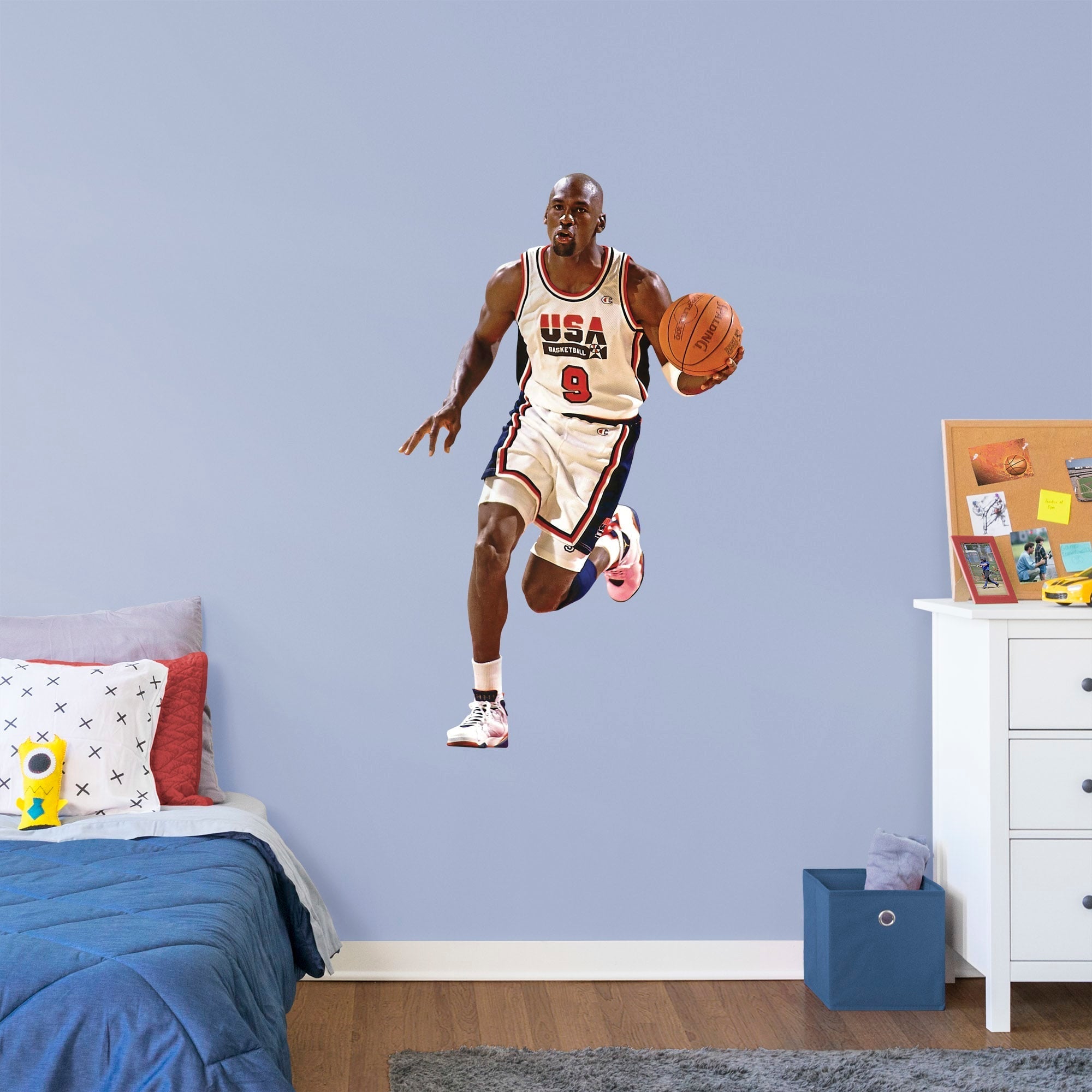 Michael Jordan - RealBig 1992 Dream Team Collection - Official NBA - USA Basketball - Reusable Vinyl Wall Decals