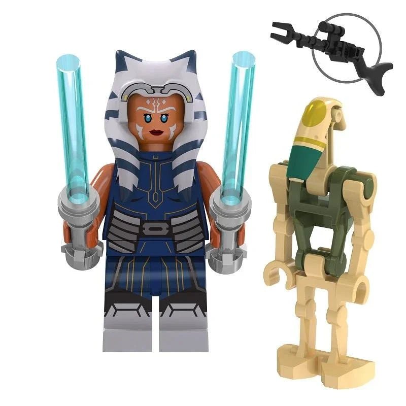 Ahsoka Tano & Battle Droid Lego Star Wars Minifigures Custom Toys 7