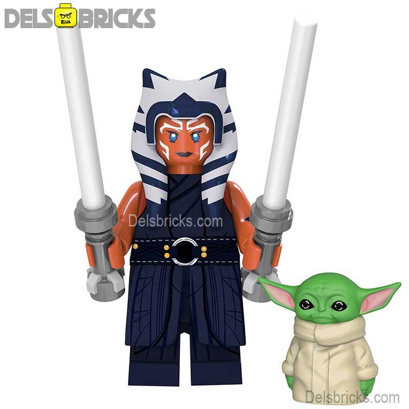Ahsoka Tano & Grogu Lego Star Wars Minifigures custom Toys 6