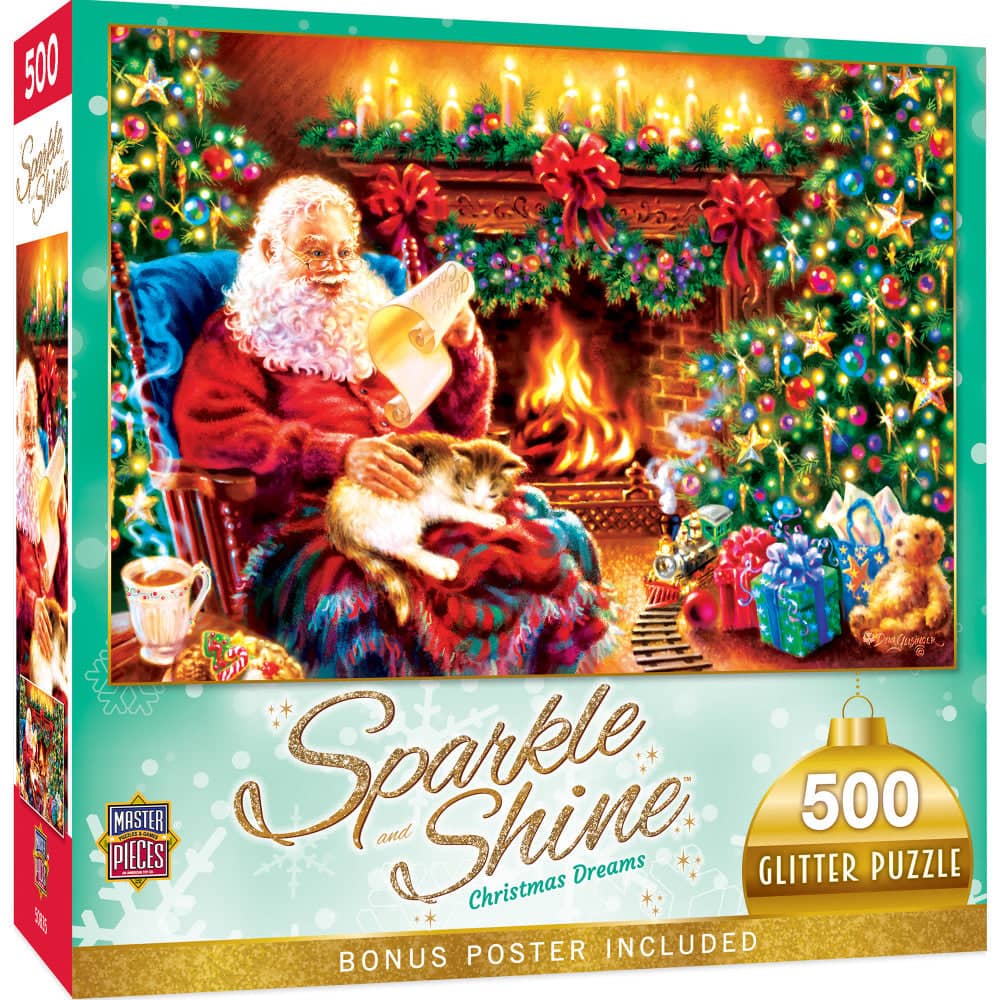 Sparkle & Shine - Christmas Dreams 500 Piece Glitter Jigsaw Puzzle