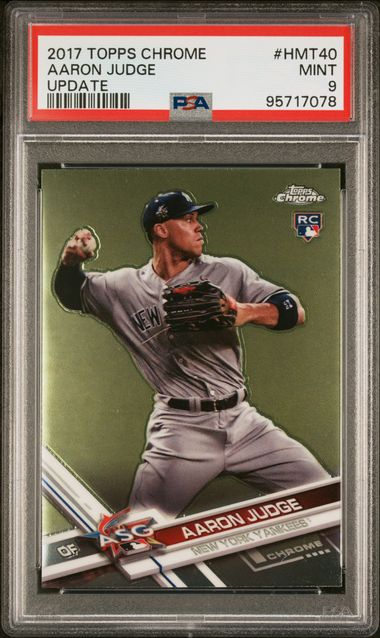 Graded 2017 Topps Chrome Aaron Judge #HMT40 Update Rookie RC Baseball