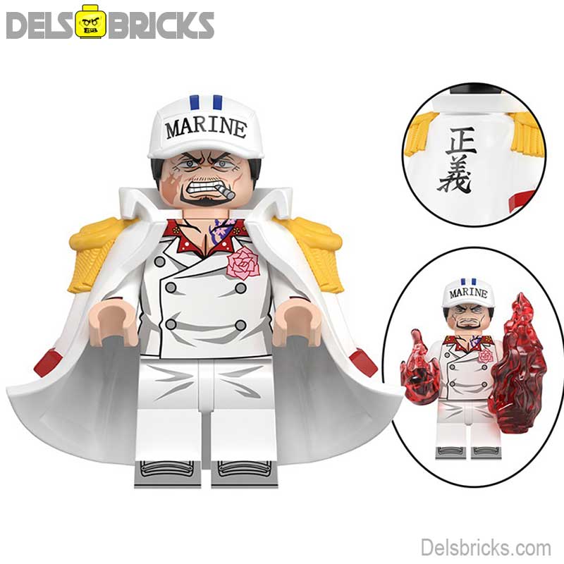 Akainu Sakazuki from One Piece Lego Anime Minifigures Custom Toys 3