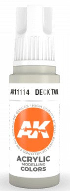 AK Interactive 11114 Deck Tan 3G Acrylic Paint 17ml Bottle