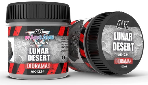 AK Interactive 1224 Wargame Terrain: Lunar Desert Texture Acrylic 100ml Bottle
