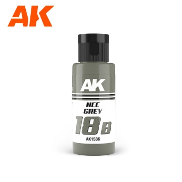 AK Interactive 1536 Dual Exo: 18B Ncc Grey Acrylic Paint 60ml Bottle