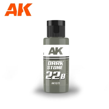 AK Interactive 1572 Dual Exo Scenery: 22B Dark Stone Acrylic Paint 60ml Bottle