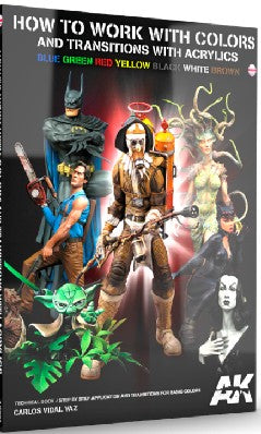 AK Interactive 293 How to Work with Colors & Transitions with Acrylics Book